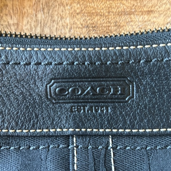 Coach Black Fabric Leather Shoulder Bag - Picture 3 of 5